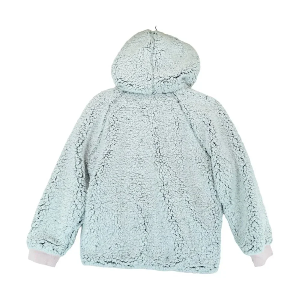 Girls justice Reversible‎ Super Soft Sherpa Jacket Size 12 Colorblock Full Zip